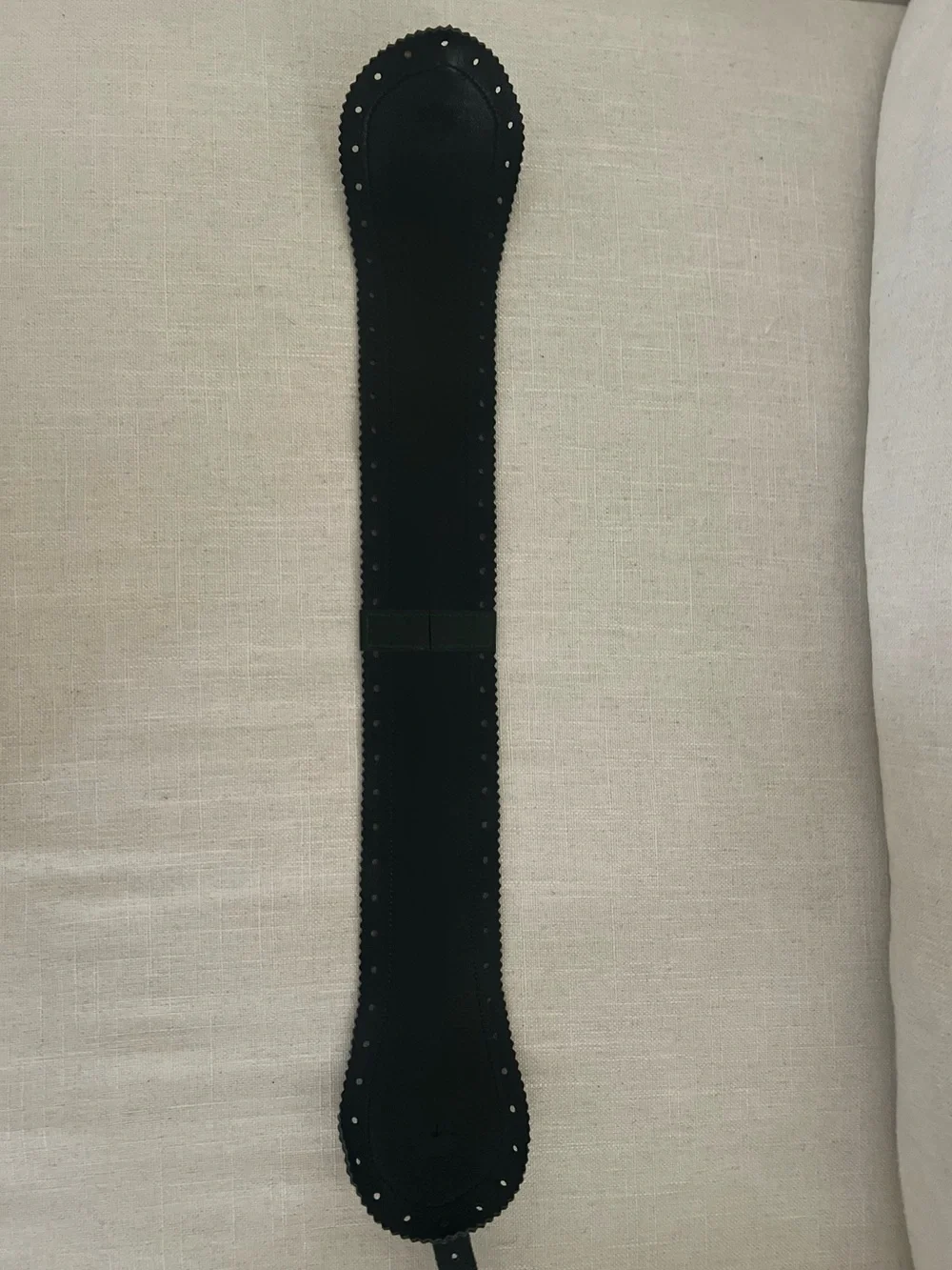 Gorgeous Vintage Italian Leather Corset Belt - Oscar de la Renta Runway Sample